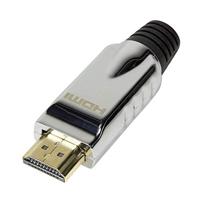 LogiLink CHP001 HDMI Adapter [1x Open kabeleinde - 1x HDMI-stekker] Zwart, Zilver Metaal - thumbnail