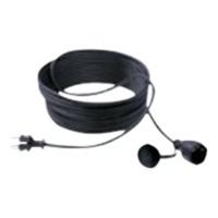 Bachmann 343.179 Stroom Verlengkabel 16 A Zwart 10.00 m H05VV-F 3G 1,5 mm² - thumbnail