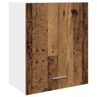 Hangkast 50x31x60 cm bewerkt hout oud houtkleurig - thumbnail