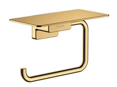 Hansgrohe Toiletrolhouder Met Planchet AddStoris Gepolijst Goud