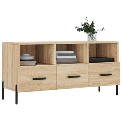 Tv-meubel 102x36x50 cm bewerkt hout sonoma eikenkleurig
