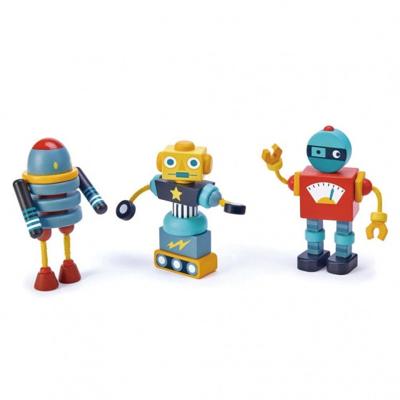 stapelspel robot junior hout 17-delig stapelspel robot junior hout 17-delig