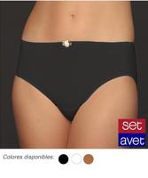 Dames heup slip - katoen 3267 - dames ondergoed - dames onderbroek - Katoenen ondergoed - M - Zwart | Dames slip - Onderbroek - Ondergoed - thumbnail