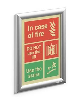 Durable Klapframe Voor papierformaat: 1 x DIN A4 Buiten, Tegen regen beschermde buitenruimte 479623 Aluminium Zilver 1 stuk(s) - thumbnail