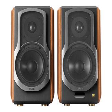 Edifier S1000MKII 2.0 audiophile actieve wandluidspreker, 120 watt luidspreker, Bluetooth 5.0 met aptX HD, optische ingang, actieve monitor close-d speaker met klasse D-versterker