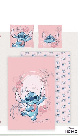 Stitch Dekbedovertrek 240 x 220 cm - katoen (roze) - thumbnail