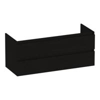 Brauer Joy - Onderkast - 120 cm - met 2 Softclose Lades Greeploos en 2 Sifon Uitsparingen - Timber Black - thumbnail