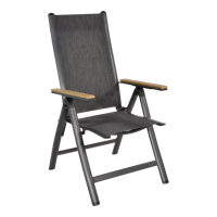 Arezzo verstelbare tuinstoel met polywood armleuning - thumbnail