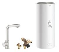 GROHE Red Mono kokendwaterkraan L-uitloop & 7 liter combi boiler, energielabel A, kinderbeveiliging, SuperSteel - thumbnail