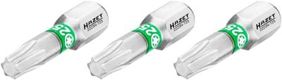 HAZET Bit 2223N-T25/3 · 1/4 inch (6,3 mm) zeskant massief · Binnen-TORX®-profiel · 3-delig · SW T25