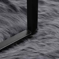 Nep Schapenvacht Tapijt Tafalla Antraciet Ø 100 cm Polyester - thumbnail