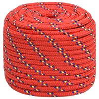 Boottouw 18 mm 100 m polypropyleen rood - thumbnail