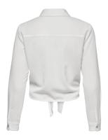 Only Onllecey Ls Knot Shirt Noos Wvn 15195910 Blouse Cloud Dancer - thumbnail