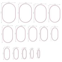 Nellie's Choice • multi frame dies ovaal 14st. - thumbnail