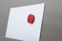 MAUL magneet Solid, 24 mm, trekkracht 600 gr, doos van 10 stuks, rood - thumbnail