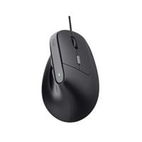 Trust Bayo II Ergonomische muis USB Zwart 6 Toetsen 800 dpi, 1200 dpi, 1600 dpi, 2400 dpi Ergonomisch, Geluidsarme toetsen, Geïntegreerd scrollwiel - thumbnail