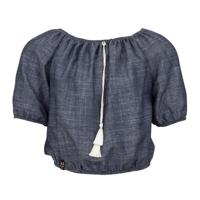 KIEstone Meisjes blouse - Jilly - blauw - thumbnail
