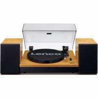 Platenspeler met Bluetooth® en twee aparte luidsprekers Wood - thumbnail