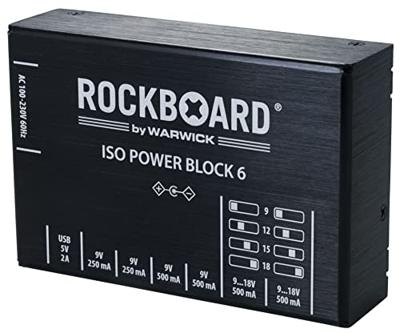 RockBoard ISO Power Block V6 IEC multi-voeding voor effectpedalen