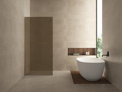 Wiesbaden Glasplaat Slim 100x200 cm Nano Vintage Bronsglas