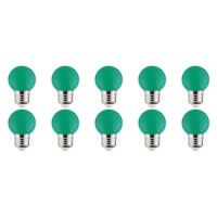 Voordeelpak 10x LED Lamp E27 - Kozolux Romba - Groen Gekleurd - 1W - thumbnail