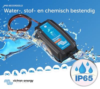VICTRON Blauwe slimme oplader IP65 - 12V - 10A met DC-connector - thumbnail