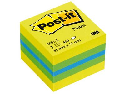 Post-it Notes mini kubus, 400 vel, ft 51 x 51 mm, groen
