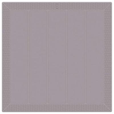 Tuin Eetset 3 pcs Lichtgrijs 100 x 100 x 73 cm Poly rattan - thumbnail