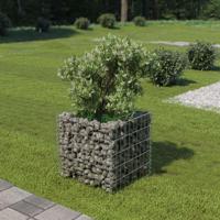 VidaXL Gabion plantenbak verhoogd 50x50x50 cm gegalvaniseerd staal - thumbnail
