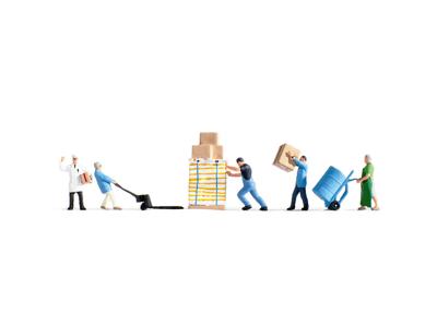 NOCH 36038 N Magazijnmedewerkers figuren Geverfd, Staand