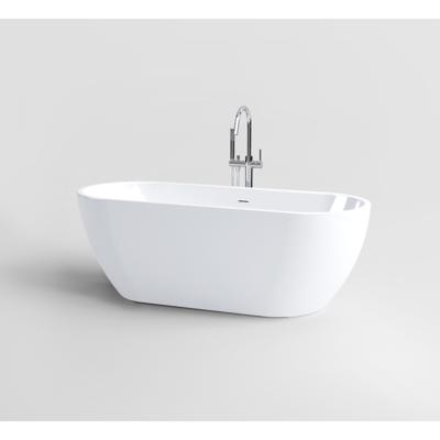 Clou InBe Vrijstaand Ligbad Ovaal 170x67x60 cm Acryl Wit Met Overloop Wit Clou