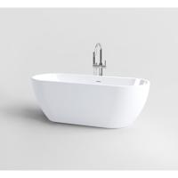 Clou InBe Vrijstaand Ligbad Ovaal 170x67x60 cm Acryl Wit Met Overloop Wit Clou - thumbnail