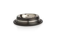 Stripes RVS eet- en drinkbakje - Roze - thumbnail