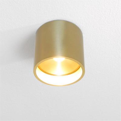 Artdelight Plafondlamp Orleans Ø 11 cm H 10 cm mat goud