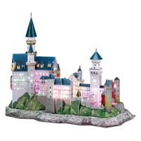 Cubic Fun 3D Puzzel Neuschwanstein Castle + LED Verlichting 128 Stukjes - thumbnail
