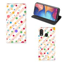 Samsung Galaxy A20e | Hoesje met Magneet | Dots - thumbnail