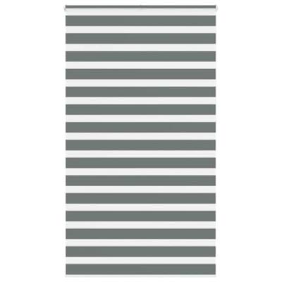 VidaXL Zebra rolgordijn 120x230 cm stofbreedte 115,9 cm donkergrijs VidaXL Zebra rolgordijn 120x230 cm stofbreedte 115,9 cm donkergrijs