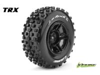 Louise SC-ROCK shortcourse Soft banden op zwarte velgen - TRX Slash (voor) - thumbnail