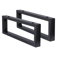 Differnz ophangbeugel voor wastafel 2.5 x 44 x 15 cm RVS zwart - thumbnail