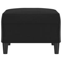 Voetenbank 70x55x41 cm kunstleer zwart - thumbnail