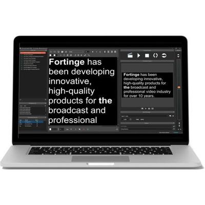 Fortinge ForPrompt Studio News Telepromptersoftware - Downloadversie