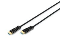 Digitus AK-330125-100-S HDMI-kabel HDMI / Glasvezel Aansluitkabel HDMI-A-stekker, HDMI-A-stekker 10.00 m Zwart 4K UHD - thumbnail