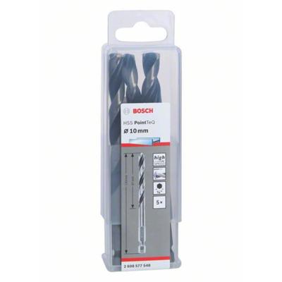 Bosch Accessories 2608577548 PointTeQ HSS Metaal-spiraalboor 5-delig 10 mm DIN 338 1 stuk(s) Bosch Accessories 2608577548 PointTeQ HSS Metaal-spiraalboor 5-delig 10 mm DIN 338 1 stuk(s)