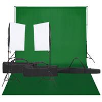 VidaXL Fotostudioset met verlichtingsset en achtergrond - thumbnail