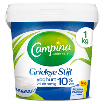 Campina Griekse Stijl Yoghurt 10% Vet 1 kg bij Jumbo