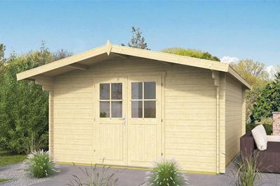 Tuindeco Torrent Blokhut 400x400 cm 34 mm vuren blank- Zadeldak- Onbehandeld vurenhout- Tuindeco Tuindeco Torrent Blokhut 400x400 cm 34 mm vuren blank- Zadeldak- Onbehandeld vurenhout- Tuindeco