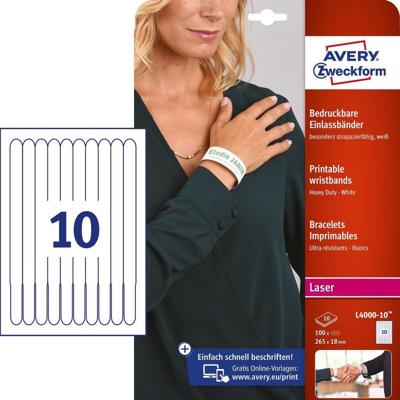 Avery-Zweckform L4000-10 Toegangsbandje (l x b x h) 265 x 18 x 265 mm kleefstrip 100 stuk(s)