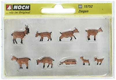 NOCH 15752 H0 Geiten figuren Geverfd, Staand