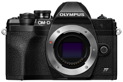 Olympus OM-D E-M10 Mark IV Micro Four-Thirds-systeemcamera, 20 MP sensor, 5-assige beeldstabilisatie, zelfportret-lcd-scherm, elektronische zoeker, 4K-video, krachtige AF, wifi, zwart