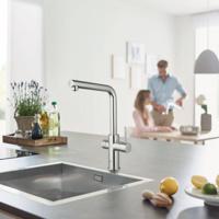 Grohe Bruisendwater Keukenkraan Blue Home Starterkit Chilled En Sparkling Water Mono Of Duo - Blue Home Duo L Uitloop RVS Look - thumbnail